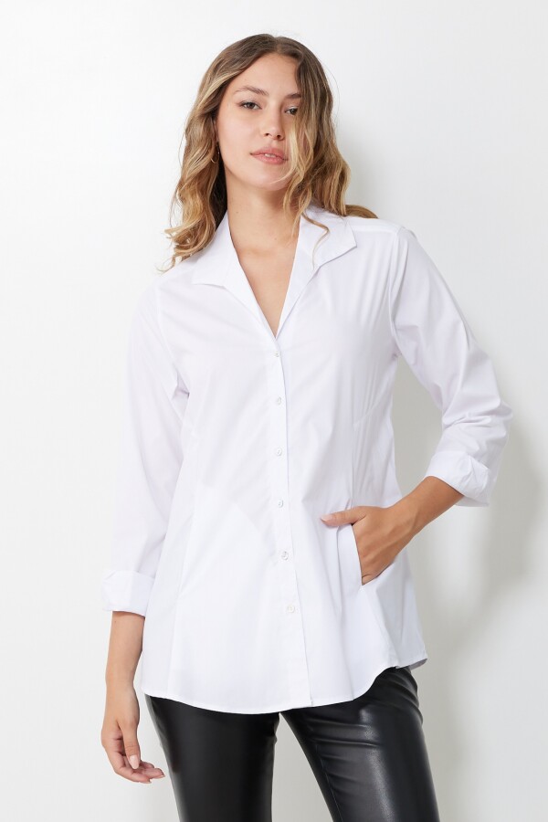 Camisa Algodon BLANCO