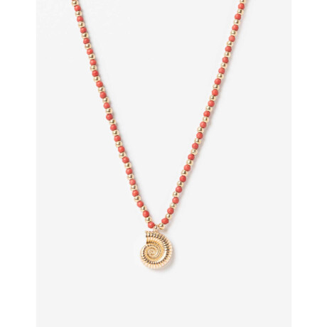 Collar Corto Con Dije Combinacion Bicolor