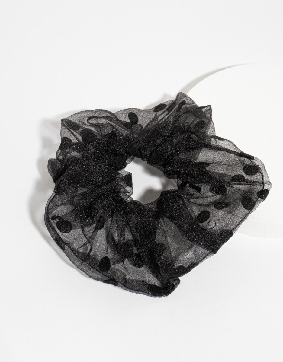 Scrunchie Con Lunares 
