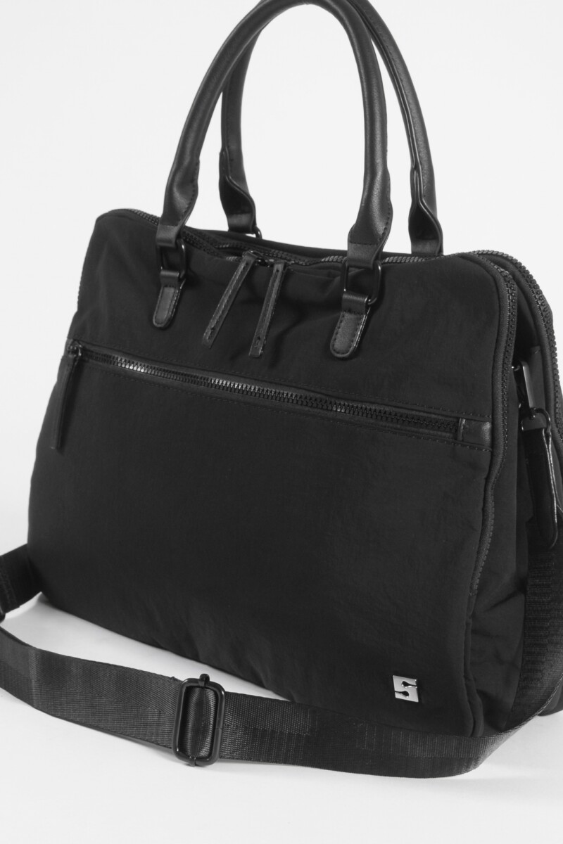 Briefcase para laptop con correa negro