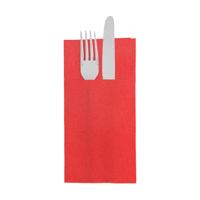 SERVILLETA ROJO DOUBLE POINT CANGURO ECOLABEL 39x40 CM - 50 uds Servilleta Rojo Double Point Canguro Ecolabel 39x40 Cm - 50 Uds