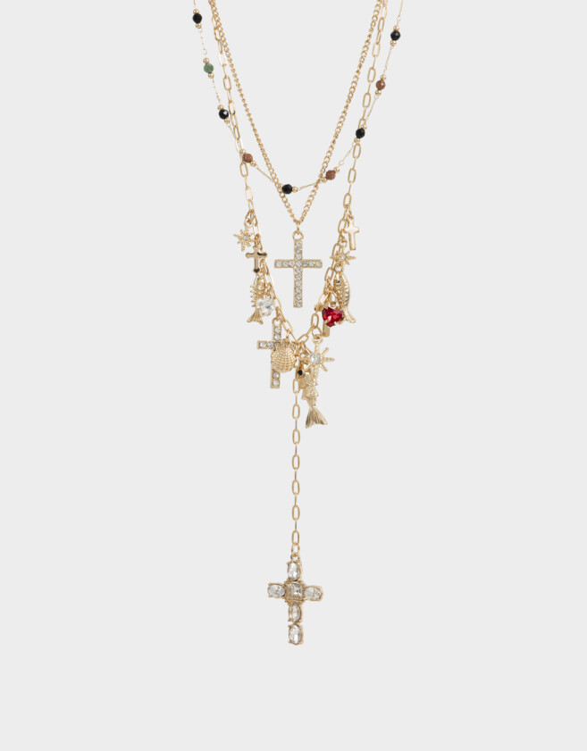 Collares Largos Religioso Collar Largo Religioso - Dorado