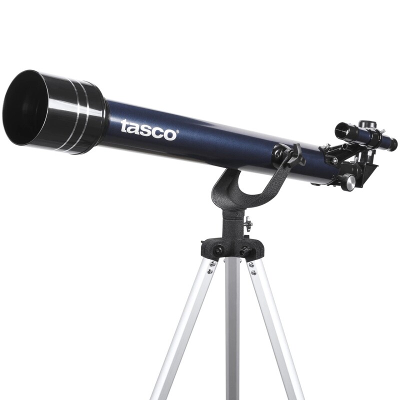 Telescopio Tasco Novice 60x700 mm – Refractor Azul con 402x y 6x24 TASCO - TELESCOPIO - 60 X 700 MM NOVICE BLUE REFRACTOR 402X MAG.6X24 FINDERSCOPE BOX