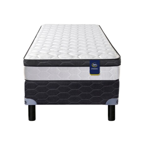 Conjunto Nixa Europillow - Sommier Market 1 plaza 0.80 x 1.90