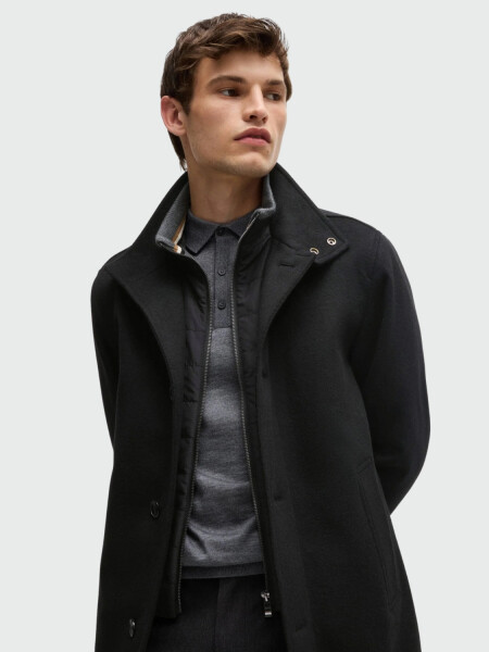 BOSS Abrigo Corto de Lana y Cachemira 001