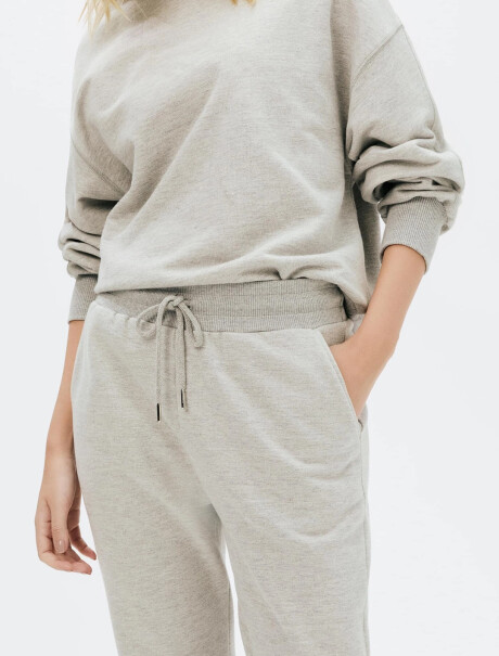 PANTALÓN BABUCHA DE ALGODÓN GRIS