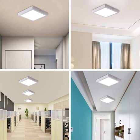 Panel LED 18W, de adosar, aplicar cuadrado BLANCO Neutro 4000K