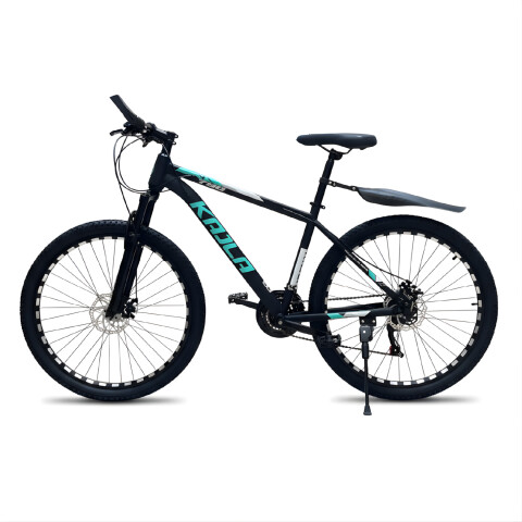 Bicicleta Kajla Montaña Rodado 26 Freno Disco 21 Velocidades Color Negro Celeste