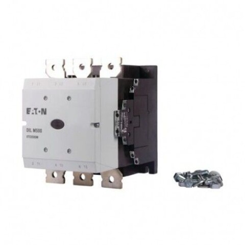CONTACTOR DILM 500A 250KW/300HP 2NA+2NC 110-250VAC/110-350VDC - EATON CONTACTOR DILM 500A 250KW/300HP 2NA+2NC 110-250VAC/110-350VDC - EATON