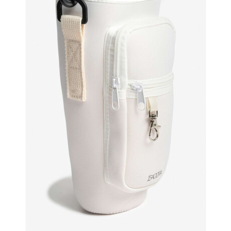 Porta Vaso Con Correa Blanco Crema