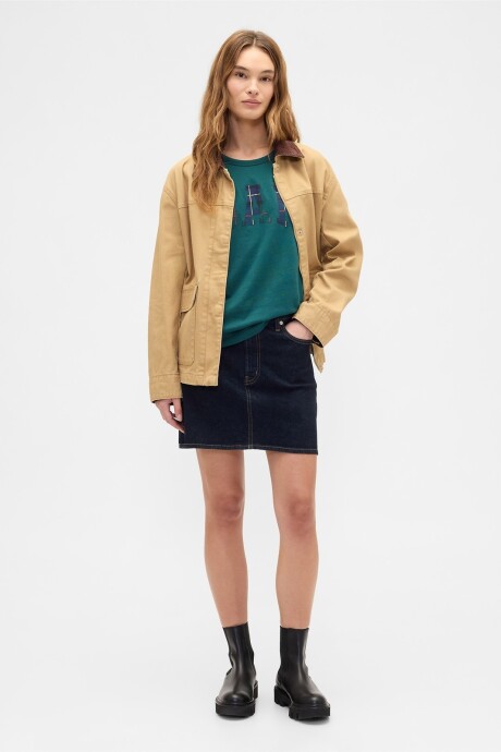 Remera Logo Gap Mujer June Bug 2