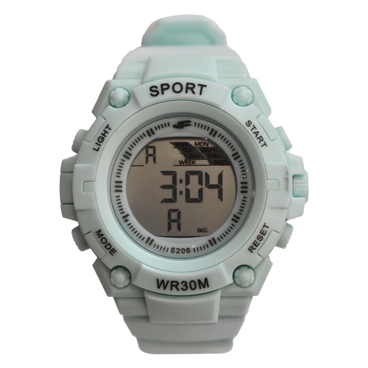 Reloj Deportivo de Pulsera Waterproof Pantalla Luz Unisex - Turquesa 