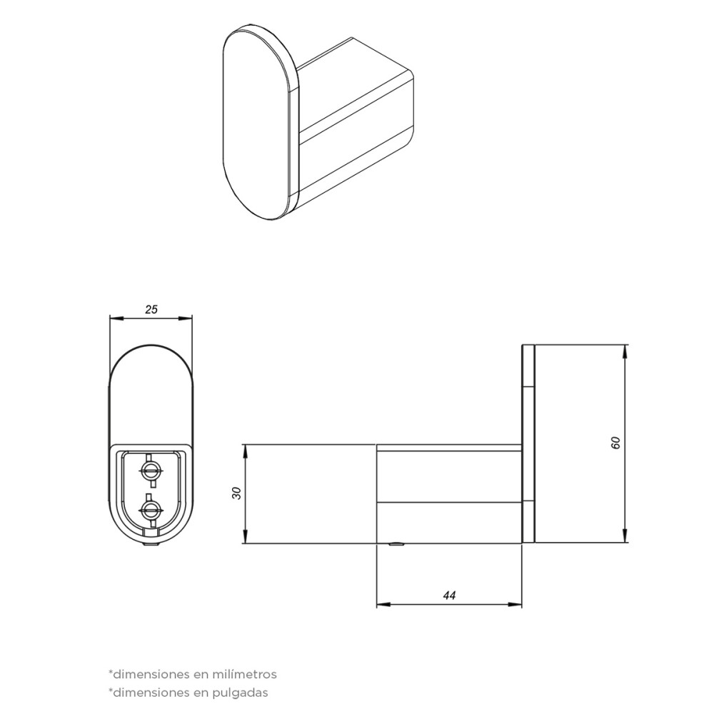 PERCHA NEGRA MODELO COTY Percha Negra Modelo Coty