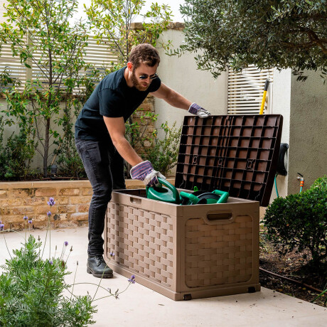 Caja Baúl Organizador Plástico Jardín Starplast Caja Baúl Organizador Plástico Jardín Starplast