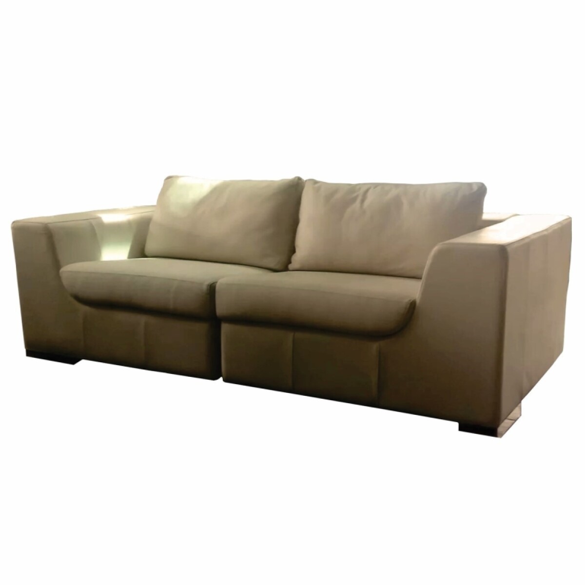 Sofá Modelo 6021 - 2 cuerpos 100% cuero Beige 