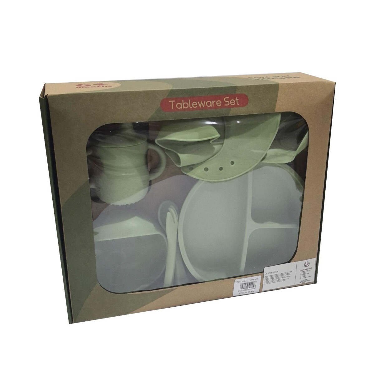 Set alimentacion silicona HUANGER - verde 