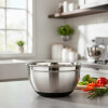 Bowl acero inox 17 cm base silicona negra PRISMA Bowl acero inox 17 cm base silicona negra PRISMA