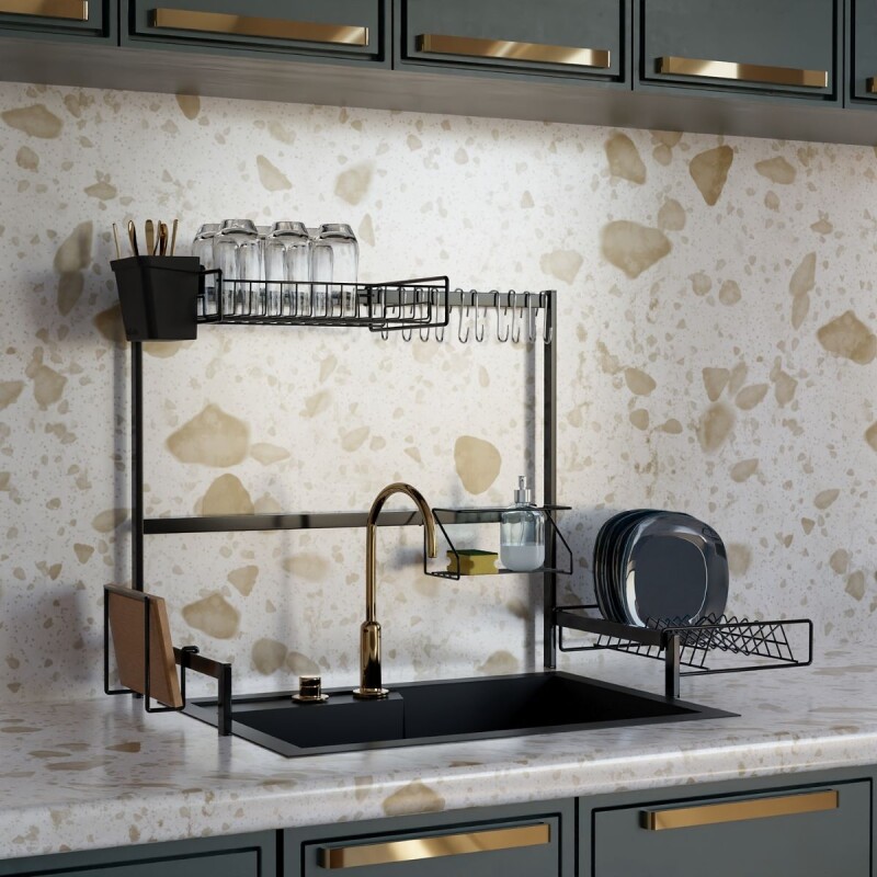 Escurridor modular aéreo 63,5 x 53,5cm NEGRO