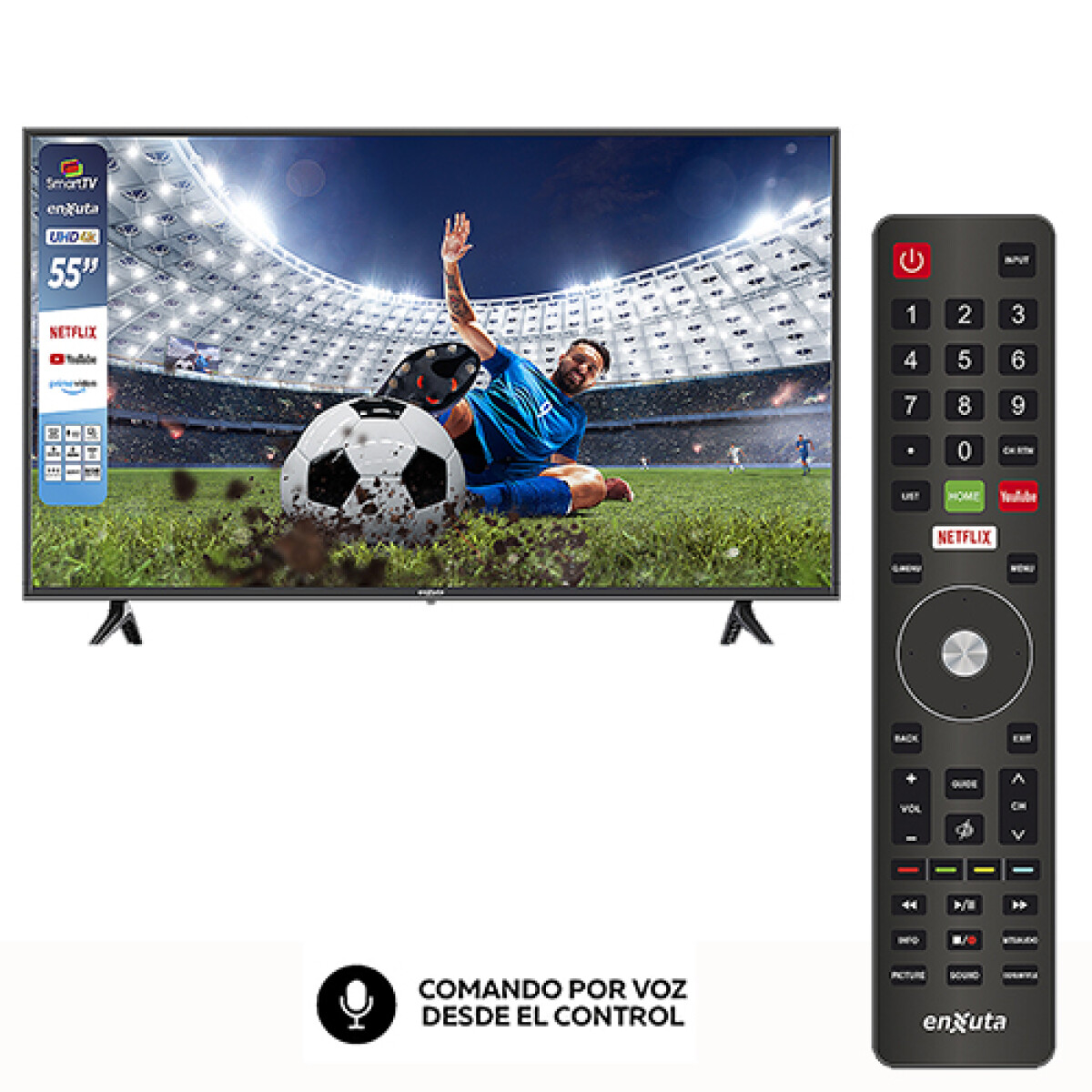 TV ENXUTA 55” LEDENX1255SDF4KL - Webos - - Sin color 
