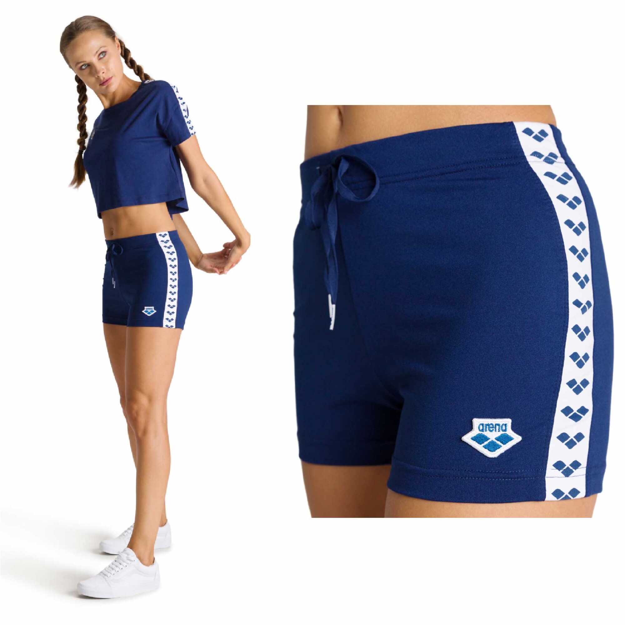 Short Deportivo Para Mujer Fila Flow Elastic - Multi/Azul — BTU Store