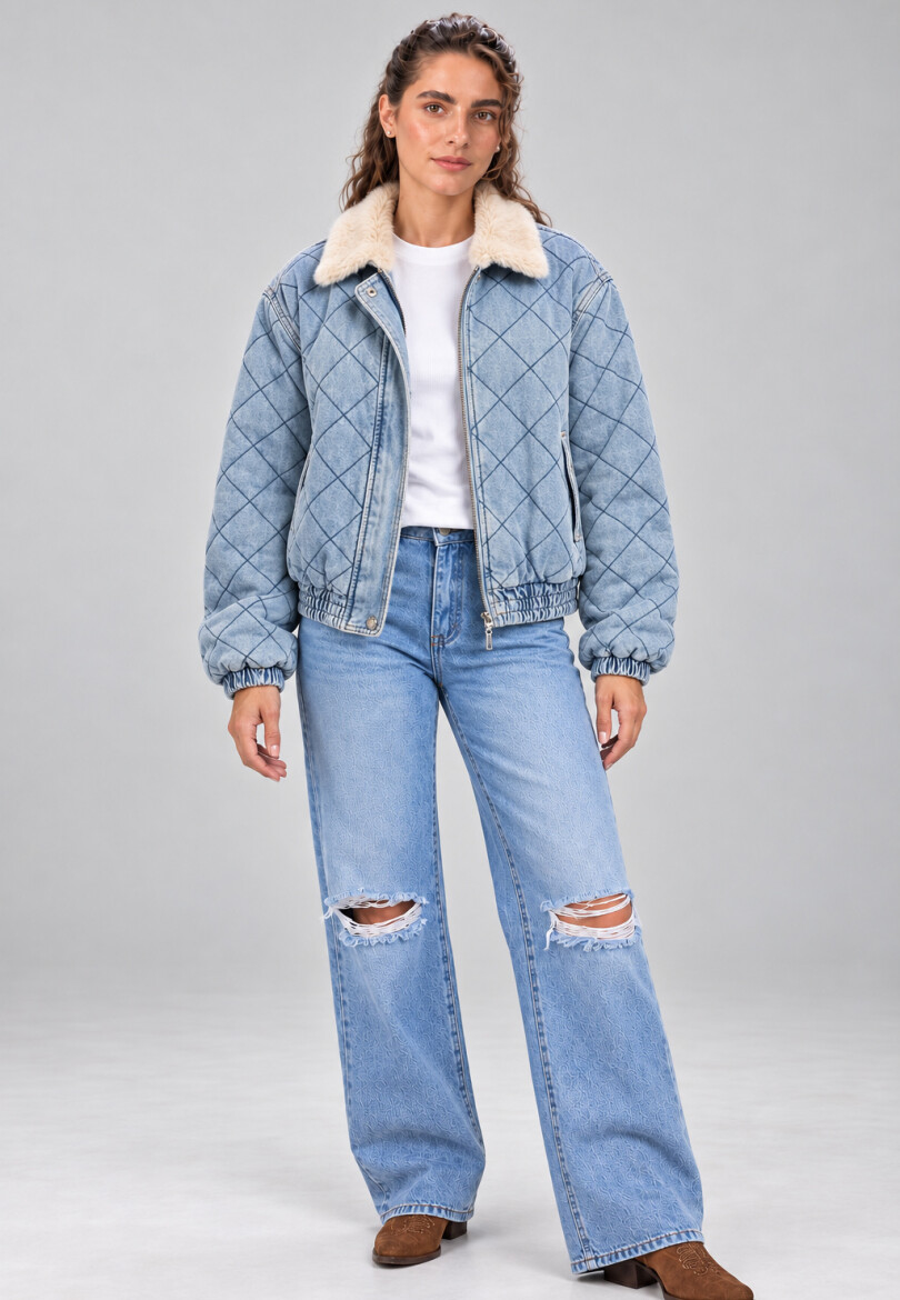 Campera New York Azul Claro