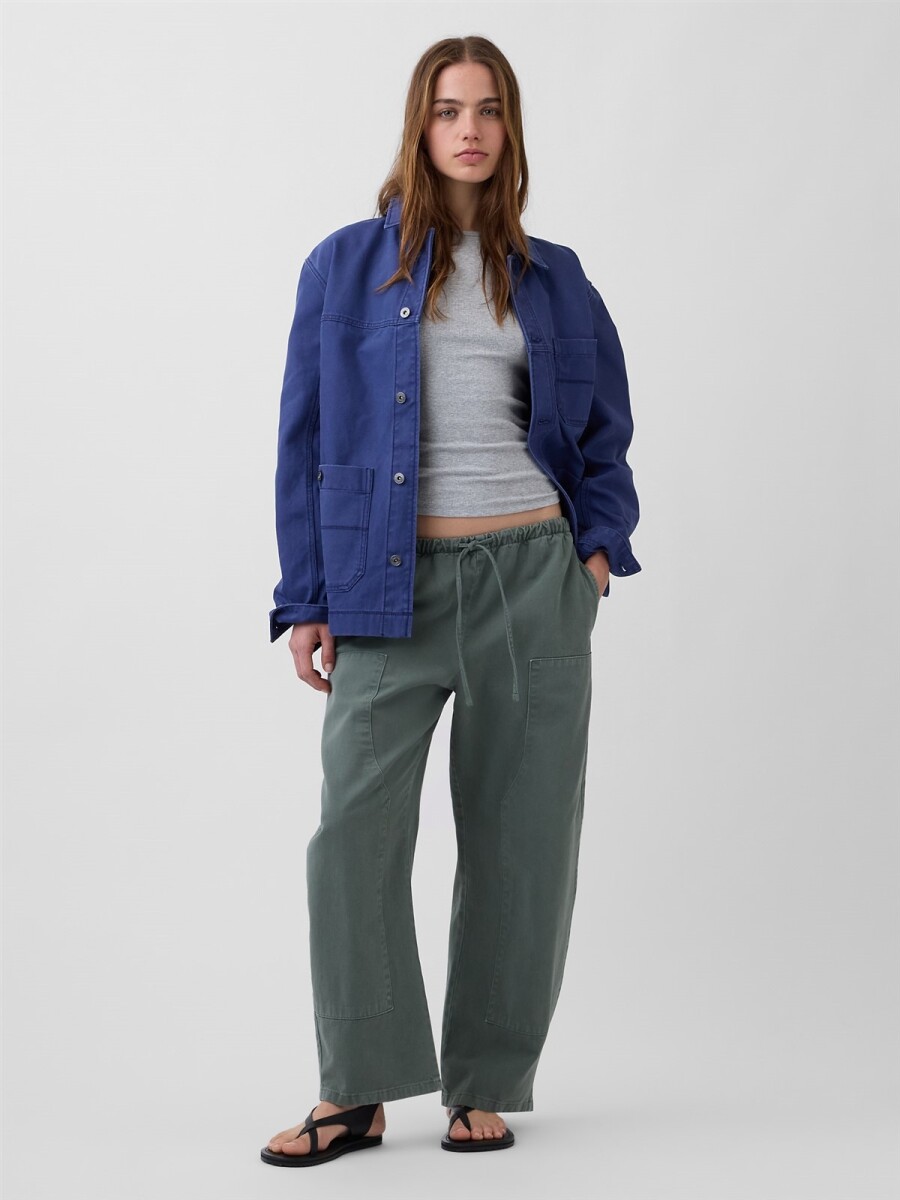 Pantalón Barrel Mujer - District Green 