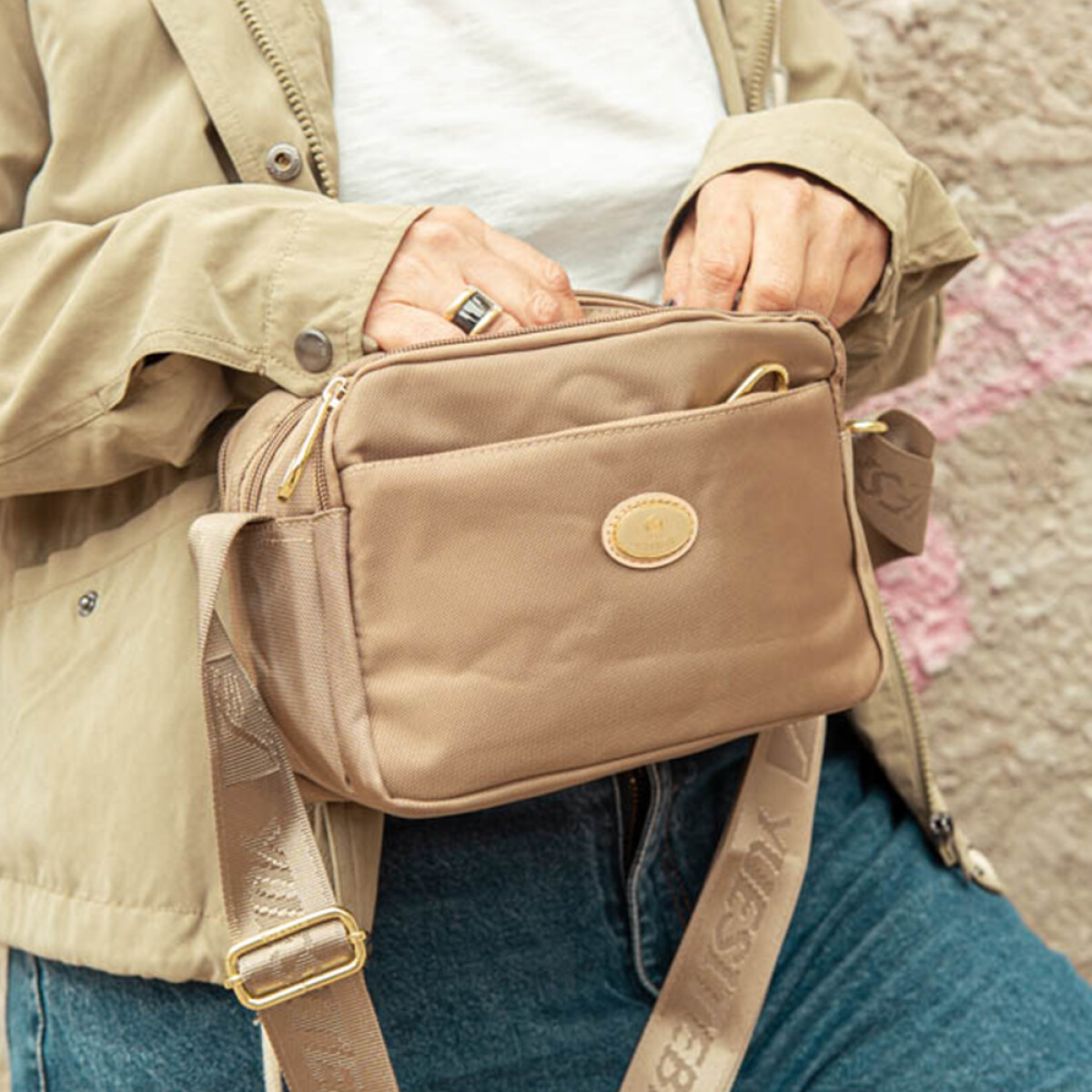 Cartera Tiky - Beige 