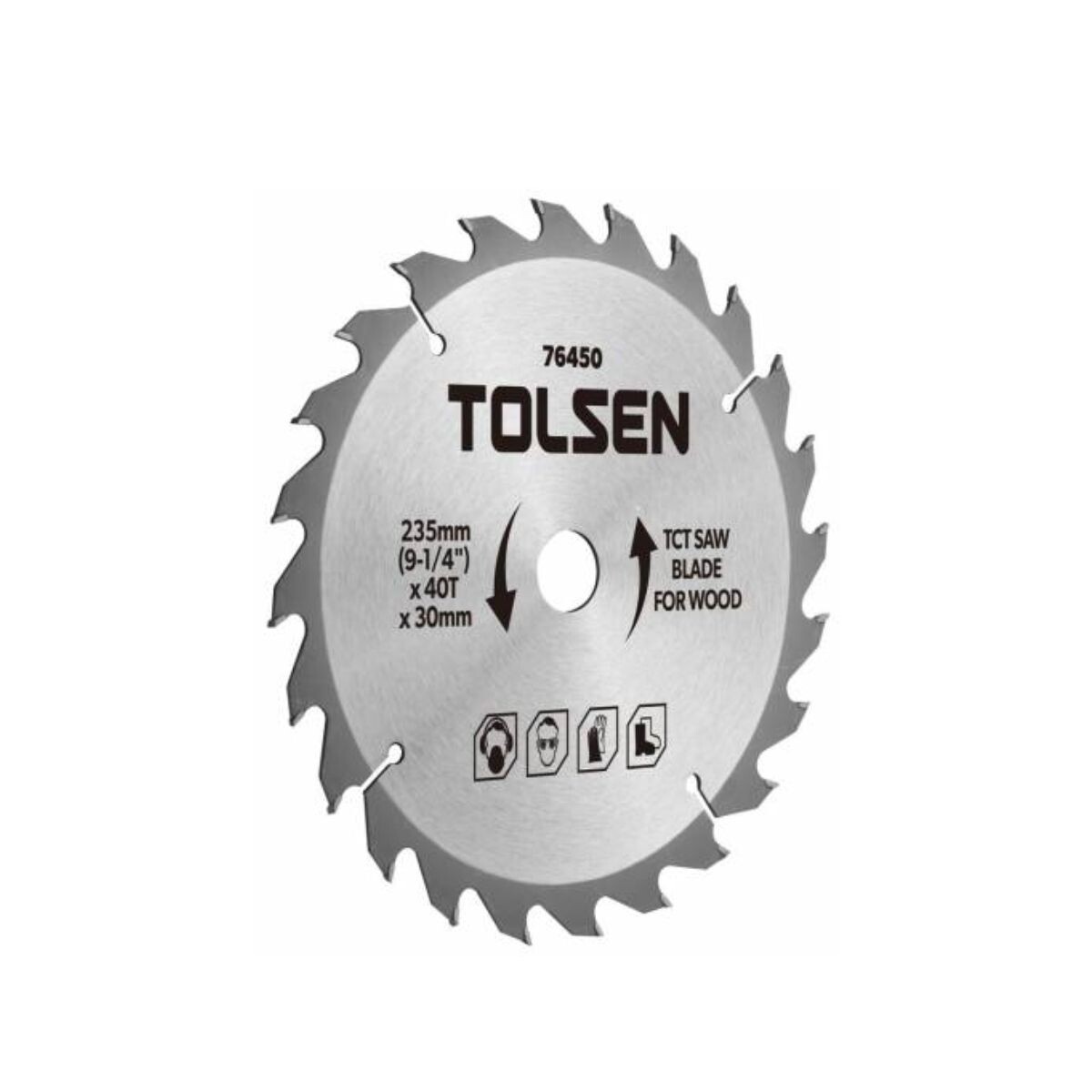 H. CIRCULAR MADERA 12"X80D TOLSEN H. Circular Madera 12"x80d Tolsen
