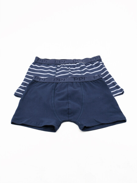 BOXER ALGODÓN PACK X2 AZUL