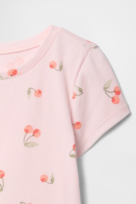 Remera Rib Toddler Niña Cherry Blossom