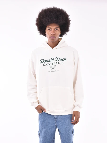 HOODIE DONALD SPORTS OFF WHITE
