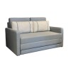 SOFA CAMA 146 MTS - PARRILLA EXTENSIBLE TELA GRIS - ALMOHADONES TELA CLARA SOFA CAMA 146 MTS - PARRILLA EXTENSIBLE TELA GRIS - ALMOHADONES TELA CLARA