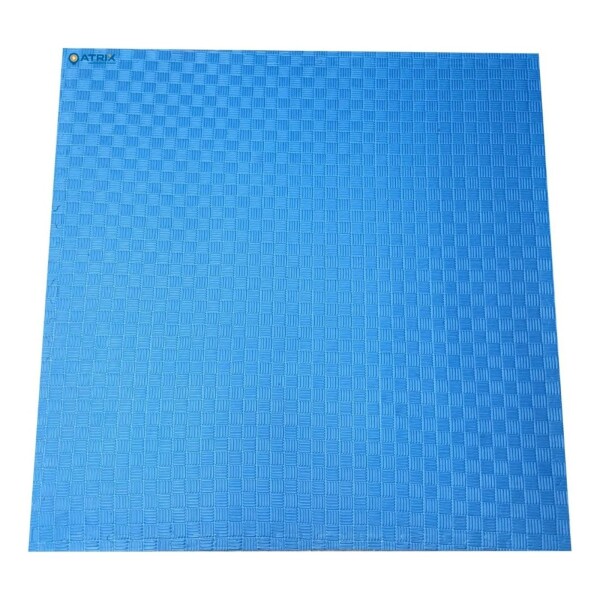 Piso Tatami X2 Goma Eva Encastrable 1x1m 2cm Gimnasio Niños Color Variante Azulamarillo