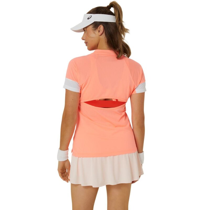 Women Game SS Top - Mujer Sun Coral