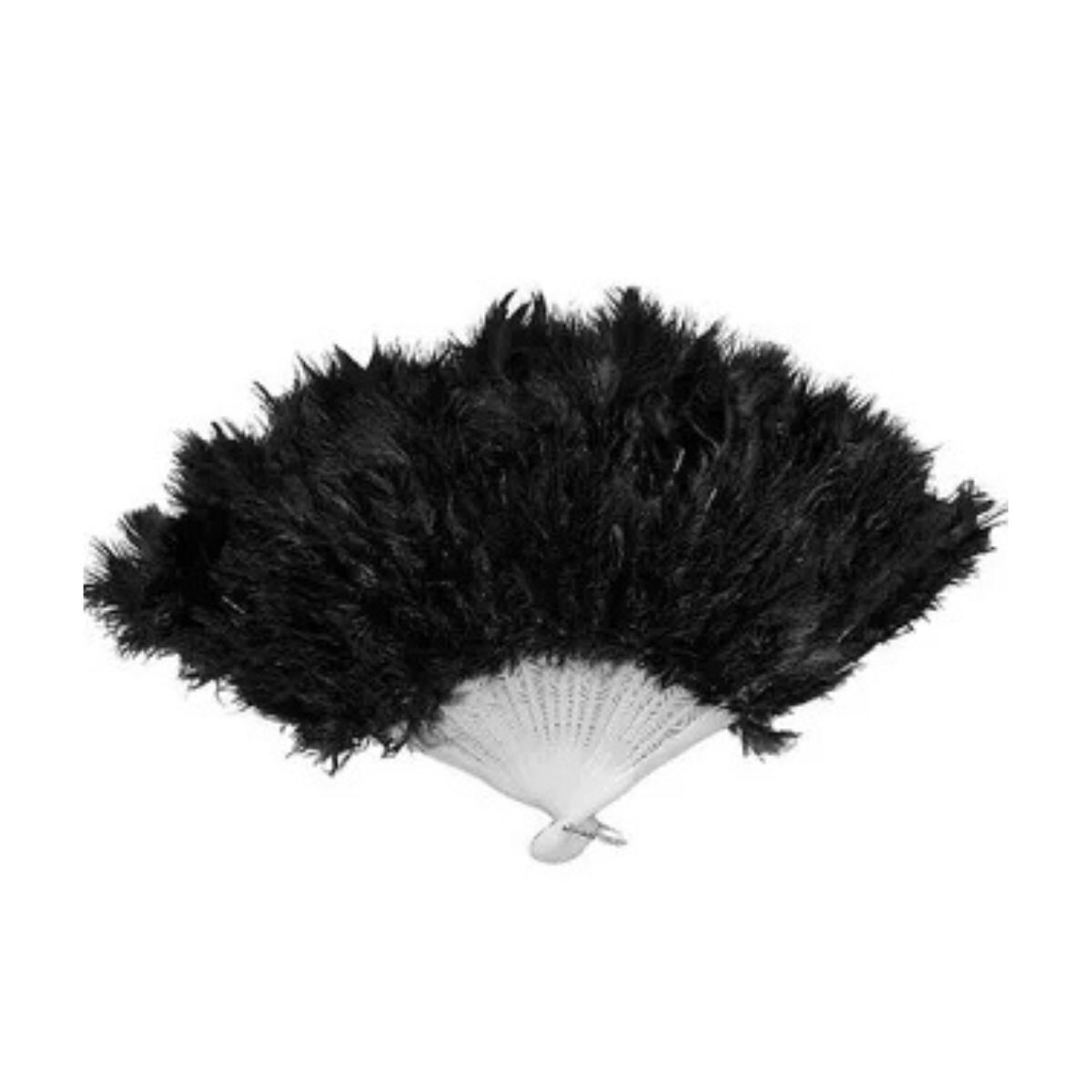 Abanico de Plumas - Negro 