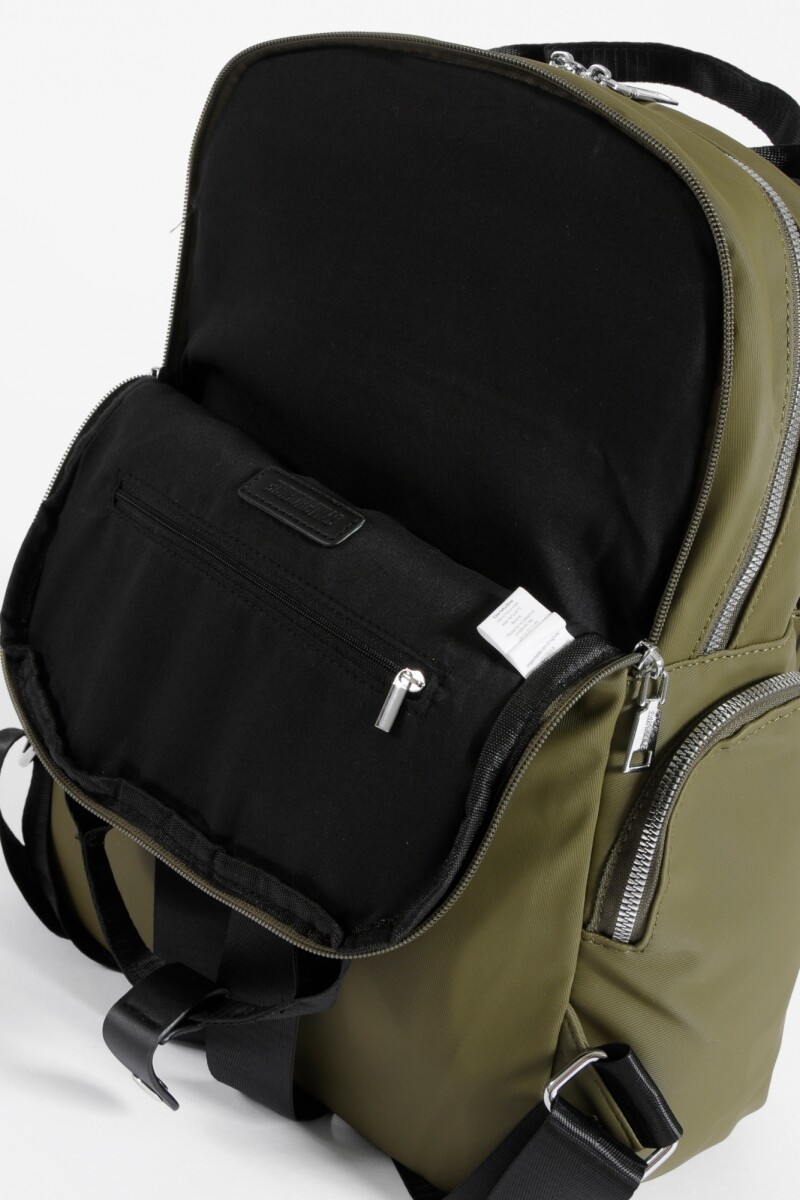 Mochila porta laptop verde