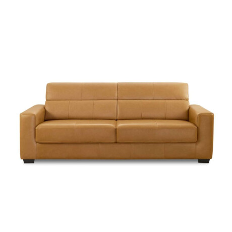 Sillon 100% Cuero 3 Cuerpos Sublime Camel