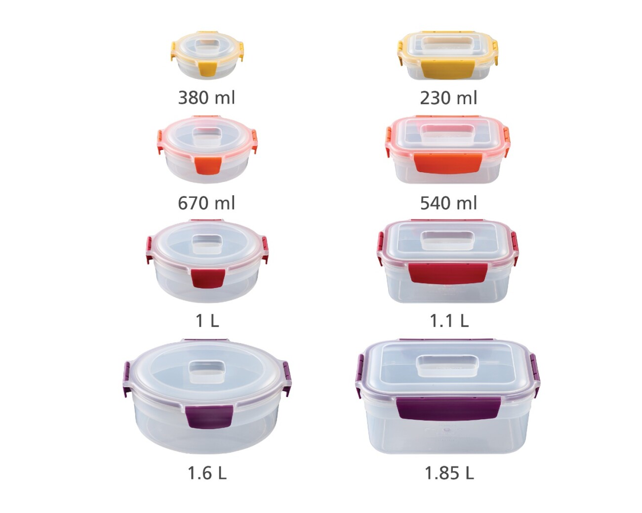 Set de 8 Contenedores Herméticos Joseph Joseph Nest™ Lock Multicolor - PREVENTA Set de 8 Contenedores Herméticos Joseph Joseph Nest™ Lock Multicolor - PREVENTA
