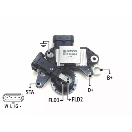 REGULADOR VOLTAJE EFFA AOJUN CASE CUMMINS 12V =D.2198 NOSSO REGULADOR VOLTAJE EFFA AOJUN CASE CUMMINS 12V =D.2198 NOSSO