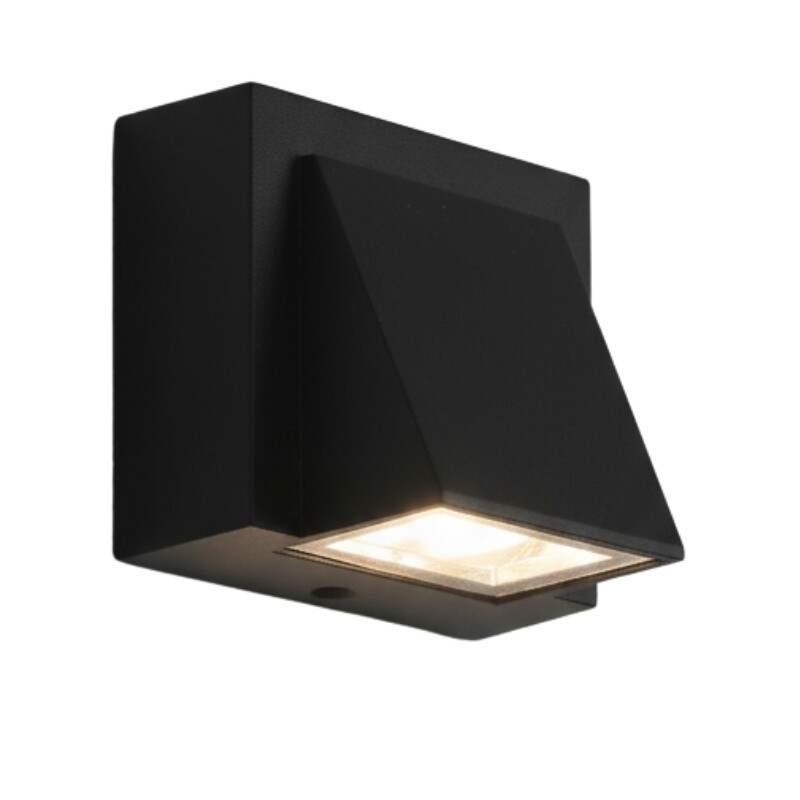 ARTEFACTO EXTERIOR VADENA PARA ADOSAR EN PARED UNIDIRECCIONAL 3W Artefacto De Exterior Vadena Para Pared Unidireccional LED 3W Negro