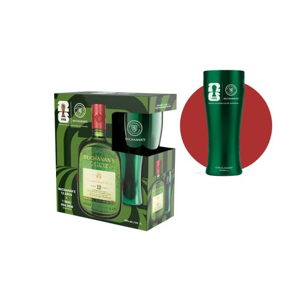 Kit Mundial Buchanans 1L + 1 vaso Kit Mundial Buchanans 1L + 1 vaso
