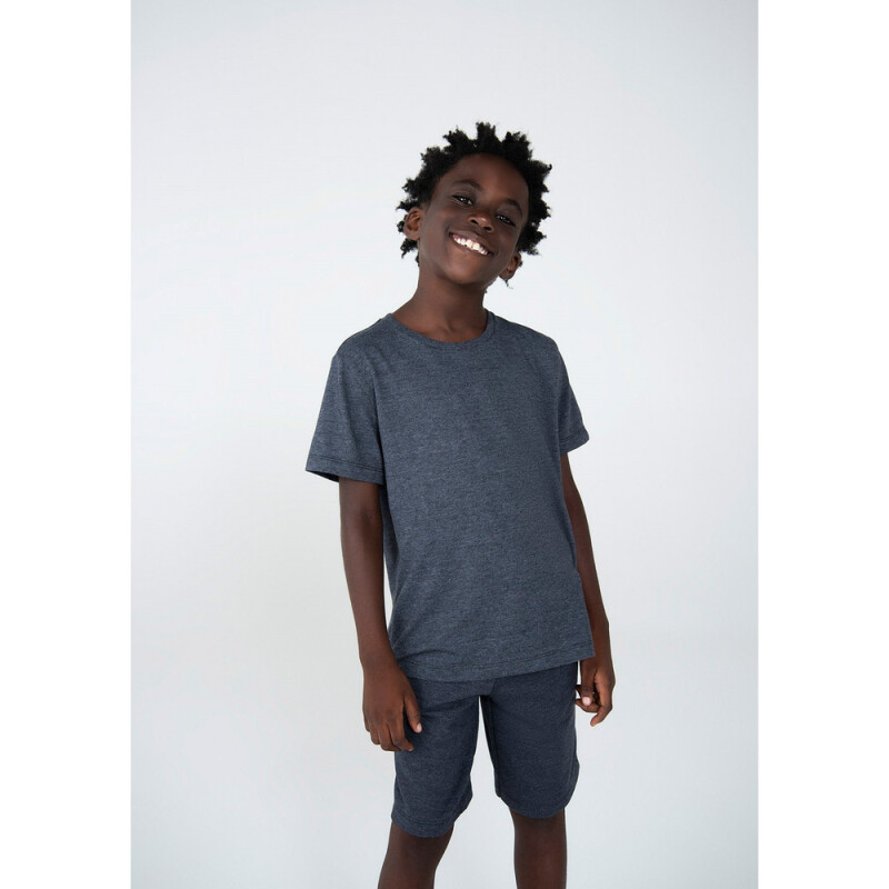 CAMISETA MM MASC PRETO MESCLA