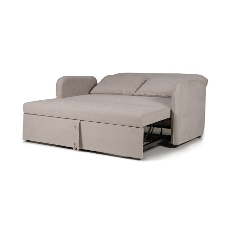 Sofá Cama Spazio - Tela Microfibra 153 (Greige)