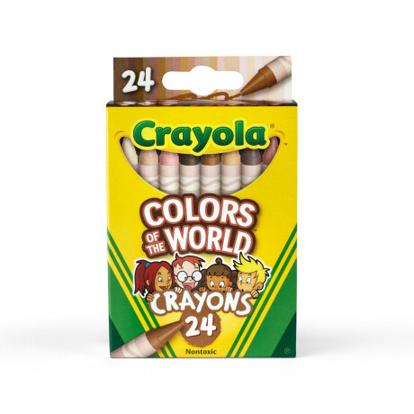 Caja X 24 Crayolas Colores del Mundo 001