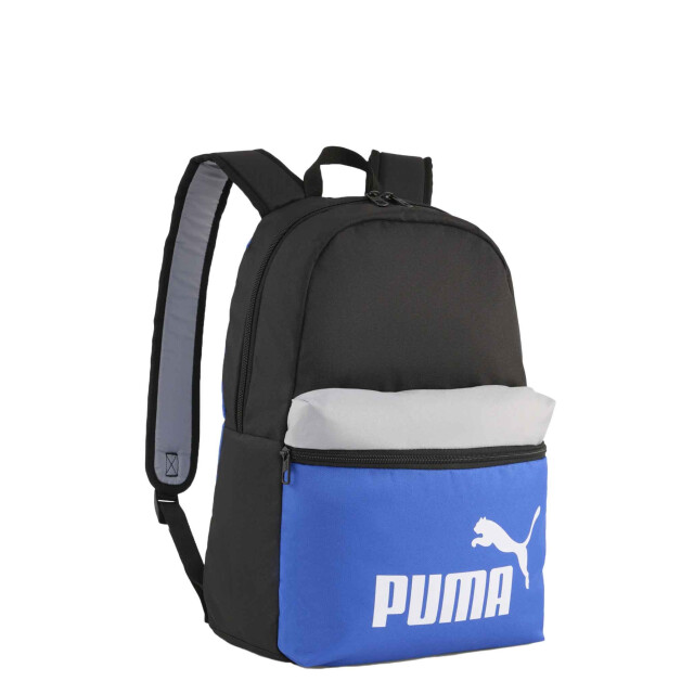 Mochila Puma Phase Block Backpack Negro - Gris - Azul