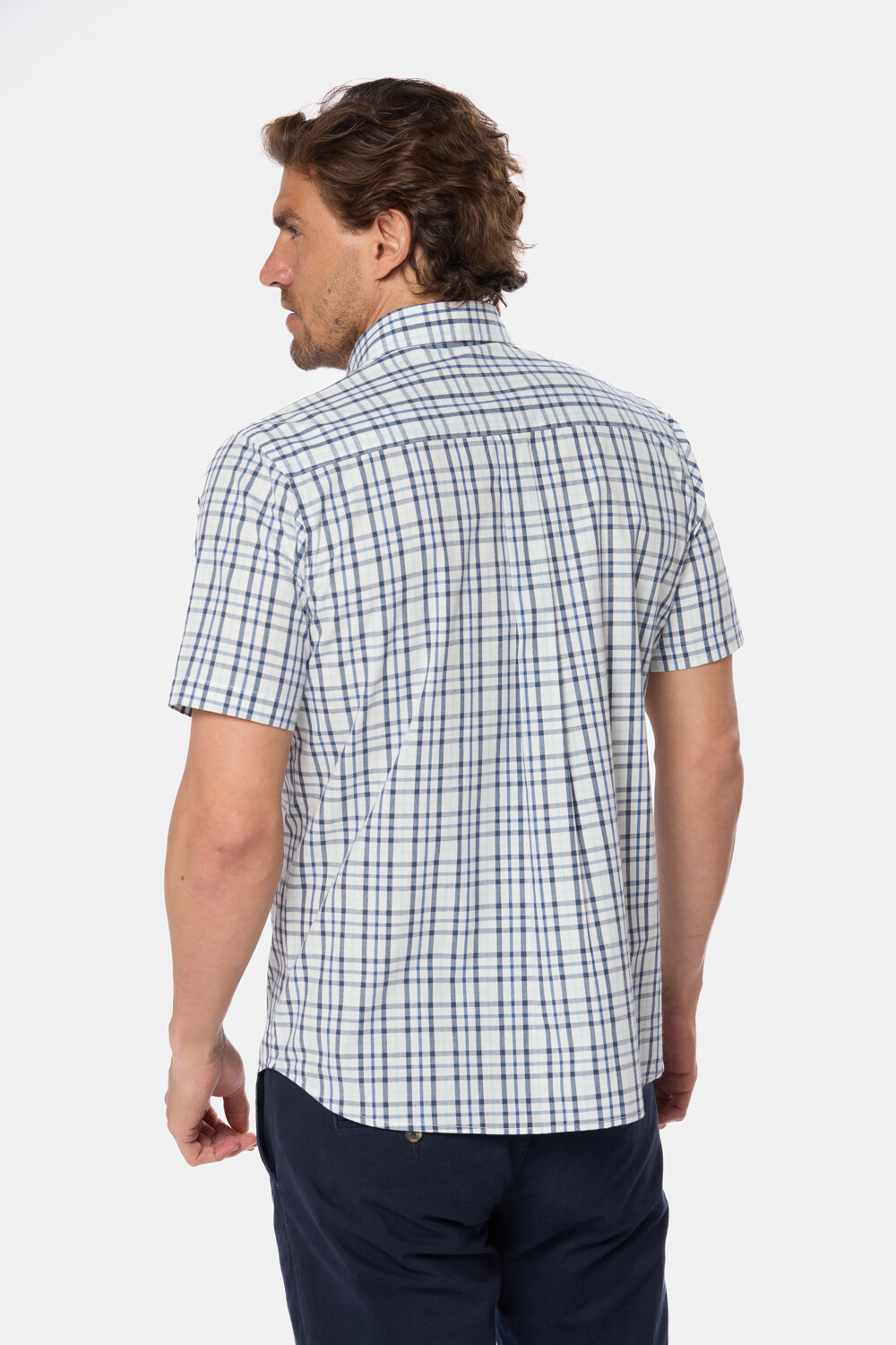 CAMISA SPORT A CUADROS Azul