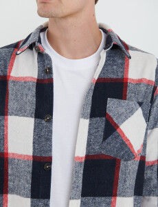 300563 SOBRECAMISA HARRY Azul Osc/rojo