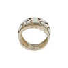 Anillo Cúpula-Plata y Oro-Sin Piedra-AN5419 sinpiedra