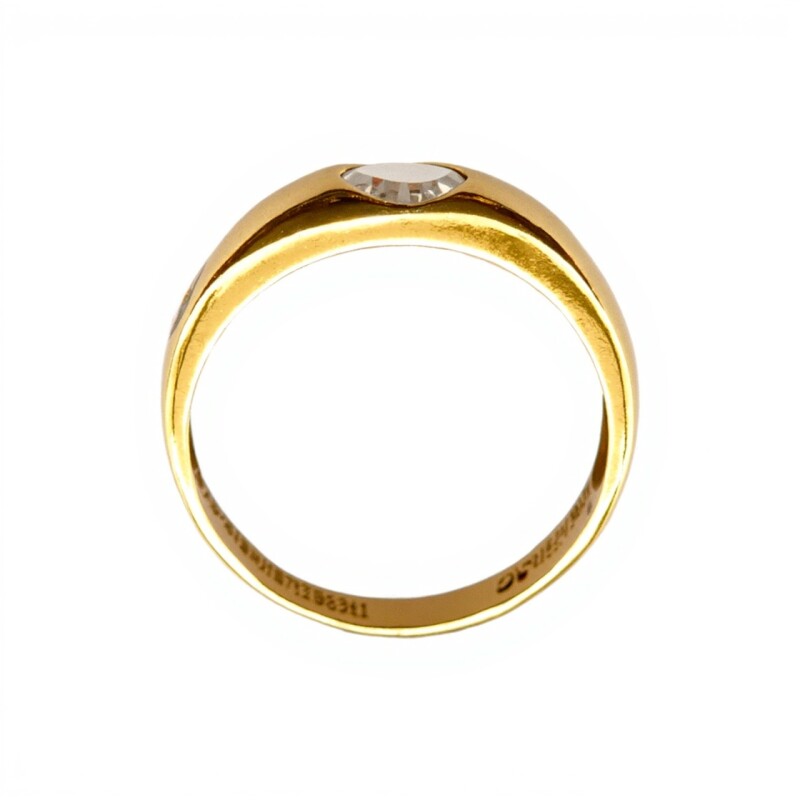 Anillo Solitario-Oro bajo-Piedra Zirconia-AN8066 conpiedra