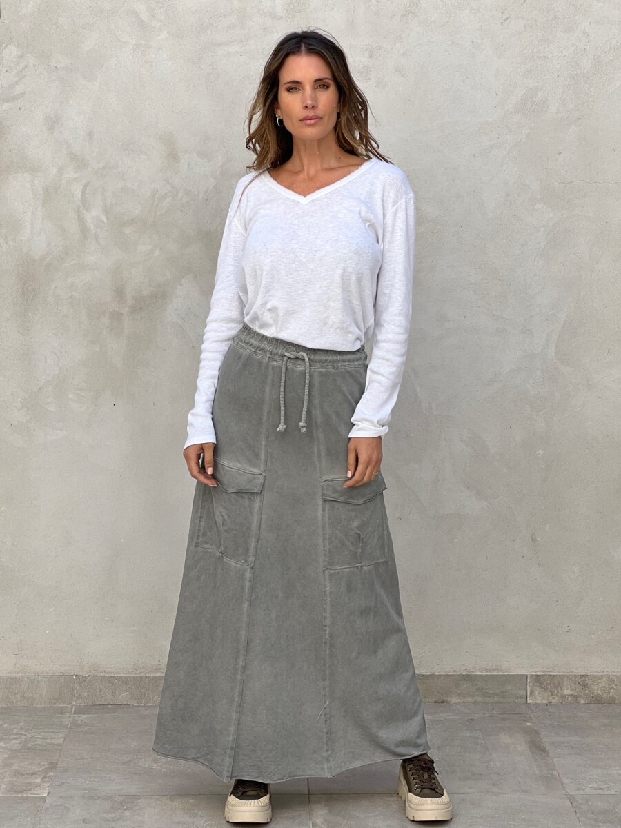 POLLERA OLIVIA - GRIS 